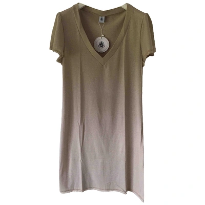 Pre-owned Petit Bateau Beige Cotton Dress