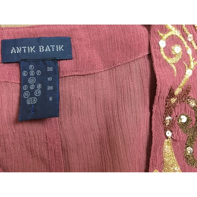 Pre-owned Antik Batik Tunic In Pink