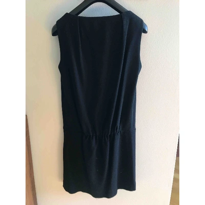 Pre-owned Mauro Grifoni Wool Mini Dress In Black