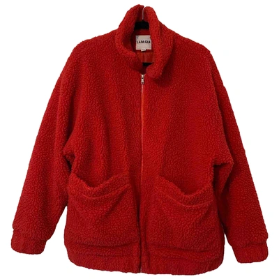 Pre-owned I.am.gia Red Cotton Coat