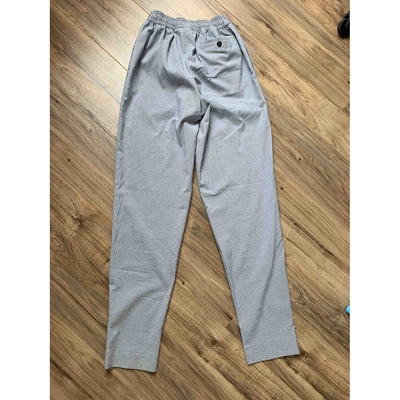 Pre-owned Carven Trousers In Blue