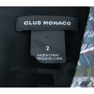 Pre-owned Club Monaco Green Silk Dress