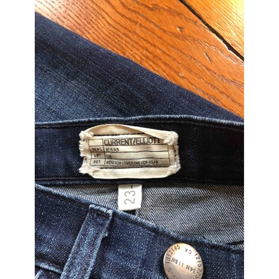 Pre-owned Current Elliott Blue Denim - Jeans Jeans