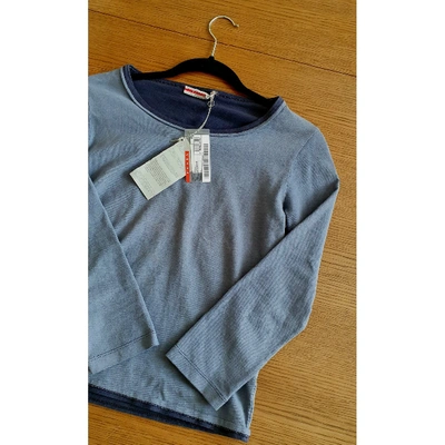 Pre-owned Prada Grey Cotton  Top