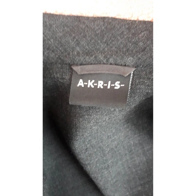 Pre-owned Akris Wool Blazer In Grey