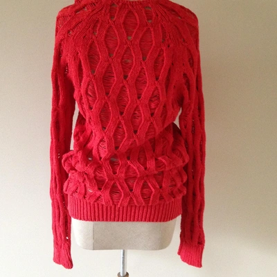 Pre-owned Balmain Jumper In Red