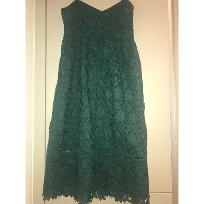 Pre-owned Club Monaco Lace Mid-length Dress In Green