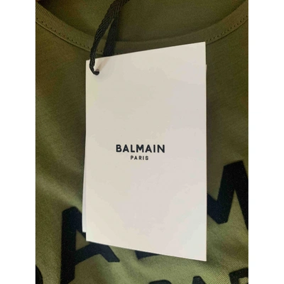 Pre-owned Balmain Vest In Khaki