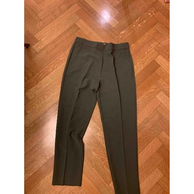 Pre-owned P.a.r.o.s.h Silk Large Pants In Green