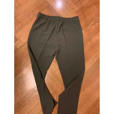 Pre-owned P.a.r.o.s.h Silk Large Pants In Green