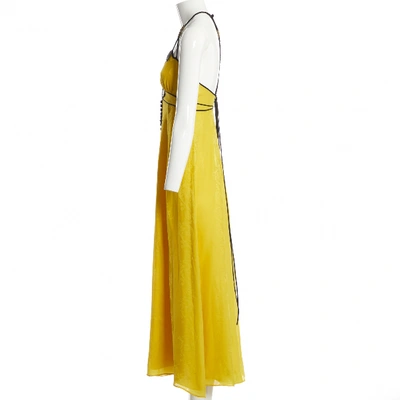 Pre-owned Mayle Yellow Silk Dress