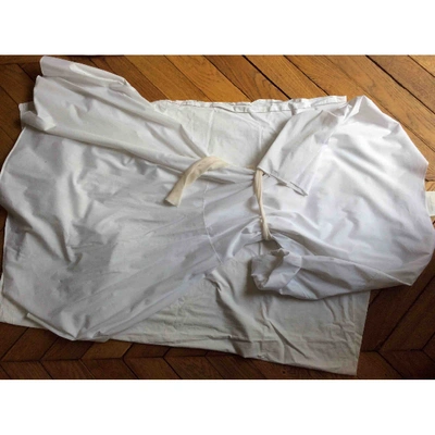 Pre-owned Esteban Cortazar Mid-length Dress In White