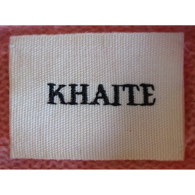 Pre-owned Khaite Pink Cashmere Knitwear