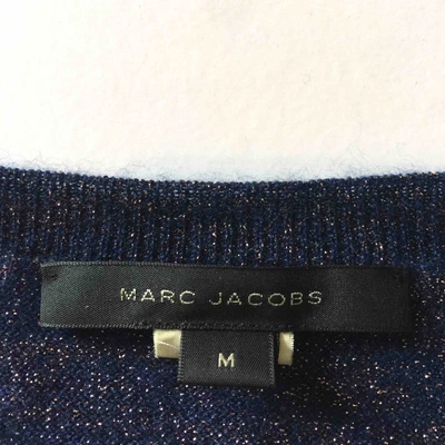 Pre-owned Marc Jacobs Cashmere Mini Dress In Blue