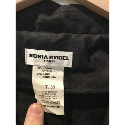 Pre-owned Sonia Rykiel Short Vest In Black