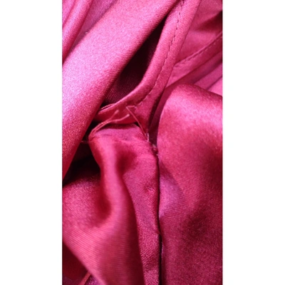 Pre-owned Amanda Wakeley Silk Dress In Pink