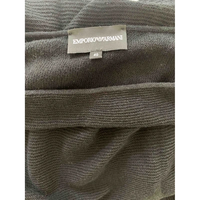 Pre-owned Emporio Armani Black Cotton Top