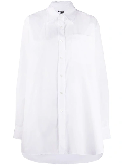 Shop Ann Demeulemeester Longline Shirt In White