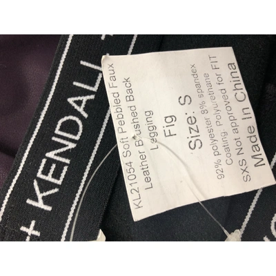 Pre-owned Kendall + Kylie Purple Polyester Trousers