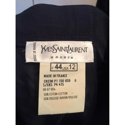 Pre-owned Saint Laurent Mid-length Skirt In Navy