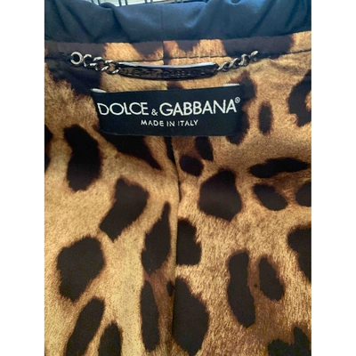 Pre-owned Dolce & Gabbana Trench Coat In Black