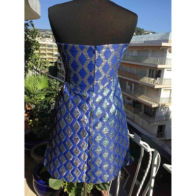Pre-owned Mauro Grifoni Mini Dress In Blue