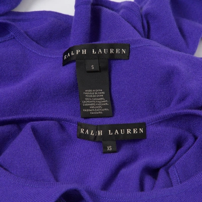 Pre-owned Ralph Lauren Cashmere Jumper In Purple