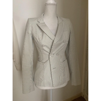 Pre-owned Balenciaga White Cotton Jacket