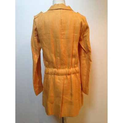 Pre-owned Chloé Linen Jacket In Yellow