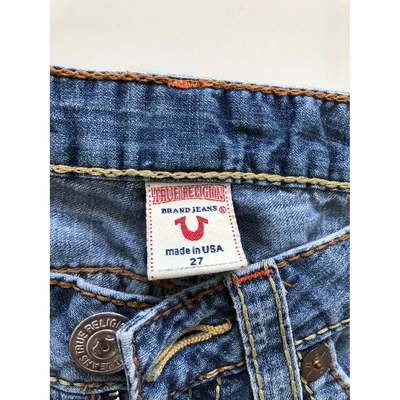 Pre-owned True Religion Blue Cotton Jeans