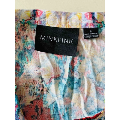 Pre-owned Minkpink Mini Skirt In Multicolour