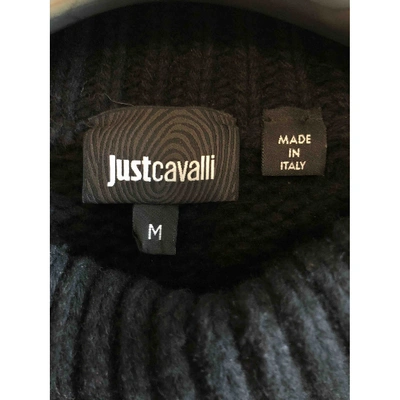 Pre-owned Just Cavalli Wool Jumper In Black