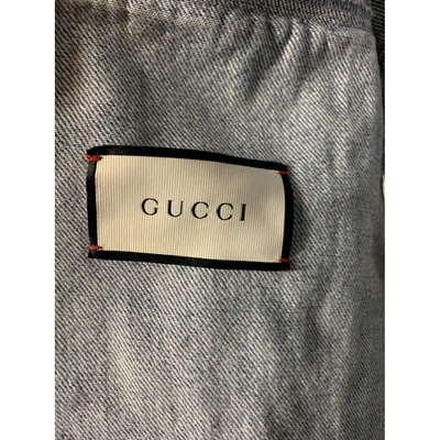 Pre-owned Gucci Blue Denim - Jeans Jacket