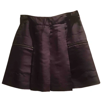 Pre-owned See By Chloé Silk Mini Skirt In Black
