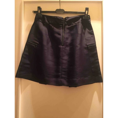 Pre-owned See By Chloé Silk Mini Skirt In Black