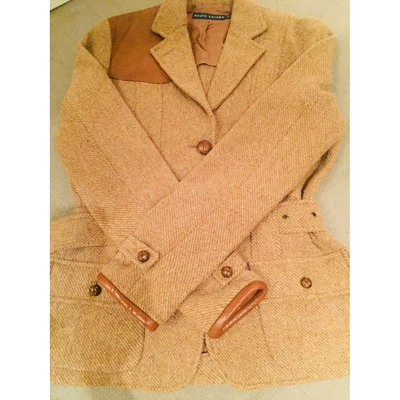 Pre-owned Ralph Lauren Wool Blazer In Camel