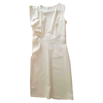 Pre-owned Valentino Wool Mid-length Dress In Beige