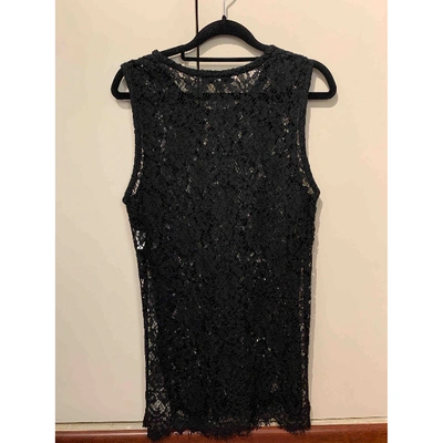 Pre-owned Iro Lace Top In Black