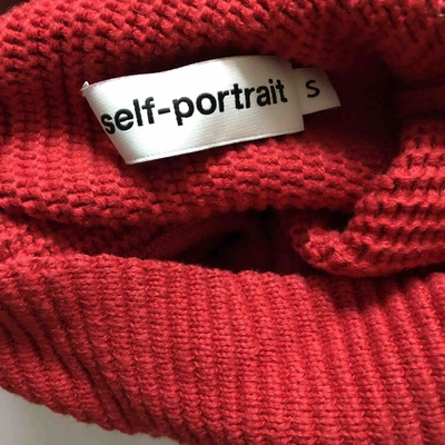 Pre-owned Self-portrait Jumper In Red