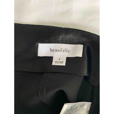 Pre-owned Beaufille Maxi Skirt In Black