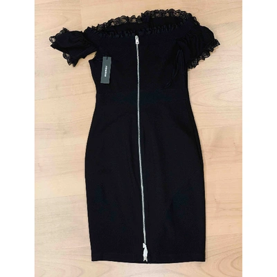 Pre-owned Diesel Mini Dress In Black