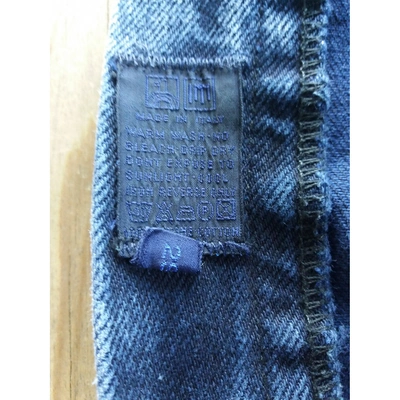 Pre-owned Valentino Blue Cotton Jeans