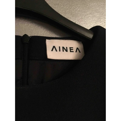 Pre-owned Ainea Mini Dress In Black