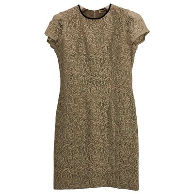 Pre-owned L Agence Khaki Linen Dress