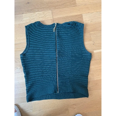 Pre-owned Maison Rabih Kayrouz Wool Vest In Green