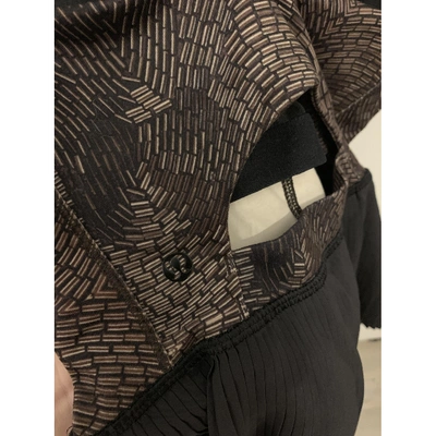 Pre-owned Lululemon Brown Polyester Top