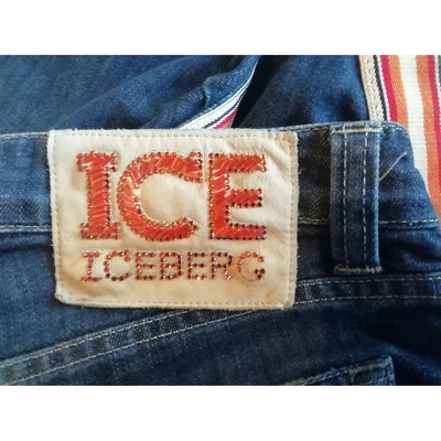 Pre-owned Iceberg Short Jeans In Blue