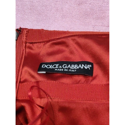Pre-owned Dolce & Gabbana Mid-length Skirt In Red