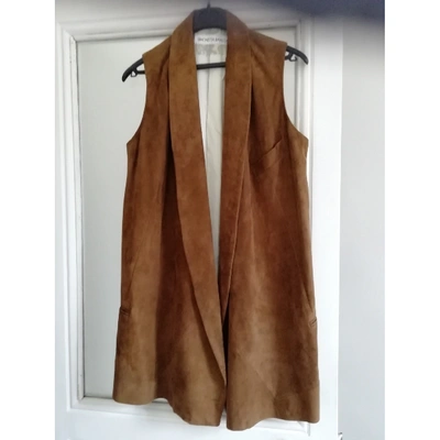Pre-owned Simonetta Ravizza Camel Suede Jacket