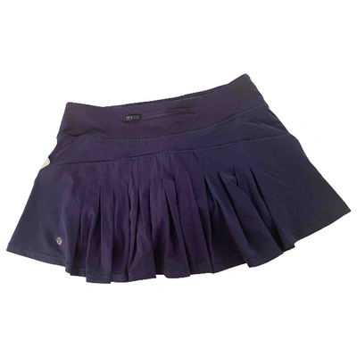 Pre-owned Lululemon Skirt In Blue